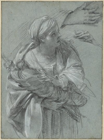 Truva Tanrılarını Taşıyan Creusa by Simon Vouet
