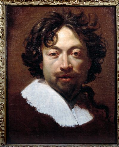 Simon Vouet (1590-1649) yaklaşık 1626-1627, 45x36 cm, Lyon, Güzel Sanatlar Müzesi tarafından yapılan Otoportre Tablosu by Simon Vouet