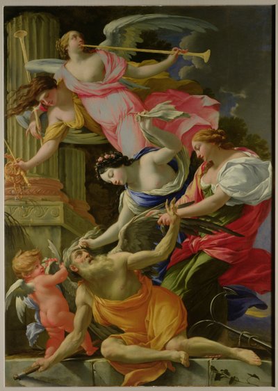 Time Vanquished by Love, Venus and Hope, c.1645-46  by Simon Vouet