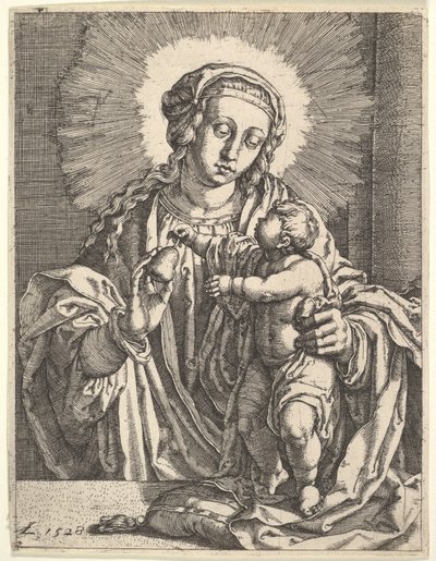 Bakire ve Çocuk. by Simon Wynhoutsz Frisius