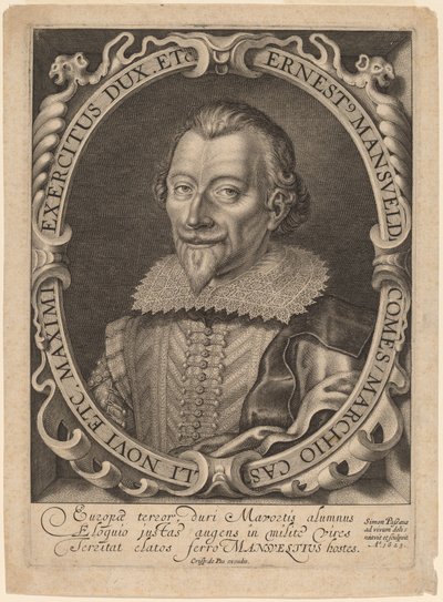 Kont Ernest Mansfeld by Simon de Passe