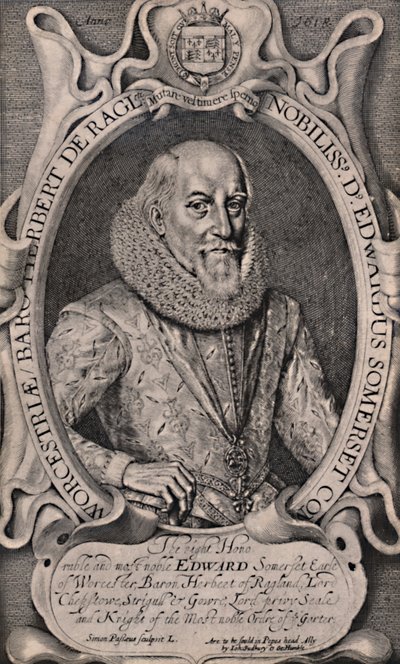 Edward Somerset, 4. Worcester Kontu, İngiliz saray mensubu, c1618 1894 by Simon de Passe