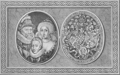 Danimarkalı James I Anne ve Galler Prensi Henry, 1612, 1904 by Simon de Passe