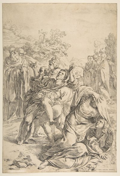 Aziz Benedict bir iblisi kovuyor, ca. 1637-1639. by Simone Cantarini