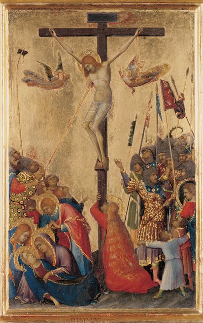 Calvary, Orsini Polyptych'ten (panelde tempera) (ayrıca bkz. 471172-4) by Simone Martini