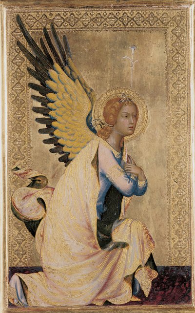 Orsini Polyptych'ten Gabriel (panelde tempera) (ayrıca bkz. 471173-5) by Simone Martini