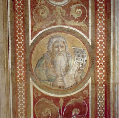Maesta: Abraham, çerçeveden detay by Simone Martini