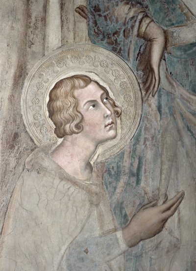 Maesta: St. Ansanus, 1315 (51591 detayı) by Simone Martini