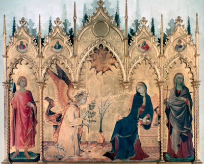 Müjde ve İki Aziz, 1333 by Simone Martini