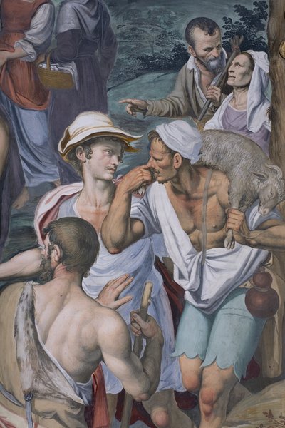 Çobanların Tapınması, 1578-82 (3497111 detayı) by Simone Veneziano Peterzano