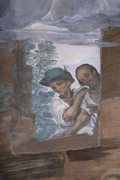 Çobanların Tapınması, 1578-82 (3497111 detayı) by Simone Veneziano Peterzano