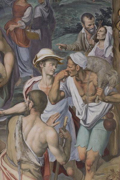 Çobanların Tapınması, 1578-82 (3497111 detayı) by Simone Veneziano Peterzano