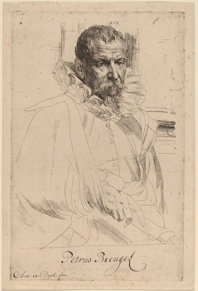 Pieter Bruegel Genç by Sir Anthony van Dyck