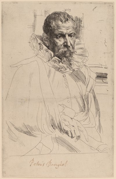 Pieter Bruegel Genç by Sir Anthony van Dyck