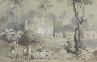 Borranypore'daki cami by Sir Charles D