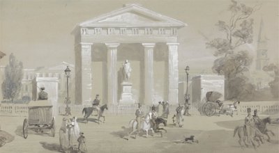 Tank Meydanı - Kalküta'daki Hastings Markisi Heykeli by Sir Charles D