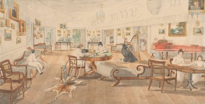 Patna'daki Sanatçının Evindeki Yaz Odası by Sir Charles D