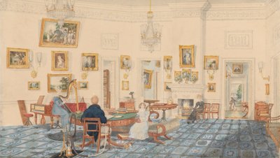 Patna'daki Sanatçının Evindeki Kış Odası by Sir Charles D