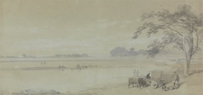 Kalküta yakınlarındaki Su Manzarası by Sir Charles DOyly
