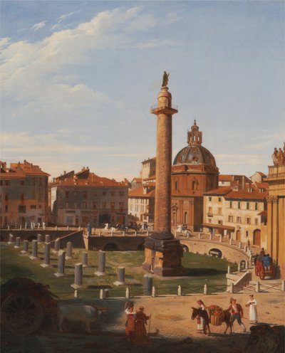 Trajan Forumu'ndan Bir Görünüm, Roma by Sir Charles Lock Eastlake