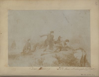 Bir Gravürden Geyik Stalking by Sir David Brewster