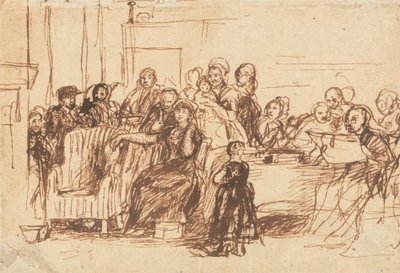 "İradeyi Okumak" için Kroki by Sir David Wilkie