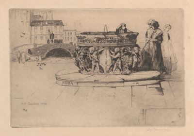 Bir Venedik Çeşmesi [Kuzey İtalya Seti: No. 7] by Sir David Young Cameron