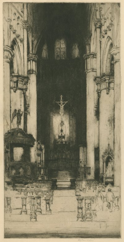 Notre Dame, Dinant [Belçika Seti: No. 8] by Sir David Young Cameron