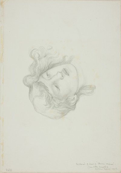 Kafanın Yansıması, Venüs'ün Aynası için çalışma by Sir Edward Burne Jones