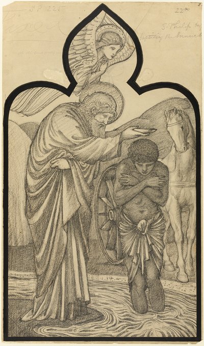 Hadımı Vaftiz Eden Aziz Philip by Sir Edward Burne Jones
