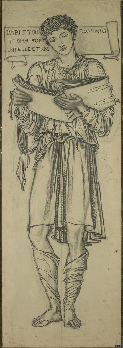 Timothy (Lady Chapel doğu penceresi için çizgi film) by Sir Edward Burne Jones