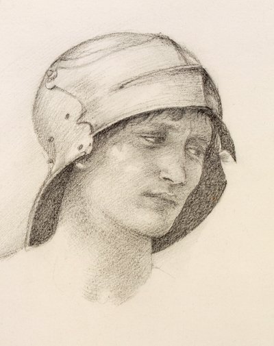 Şapkalı kadın, eskiz defterinden detay, c1880