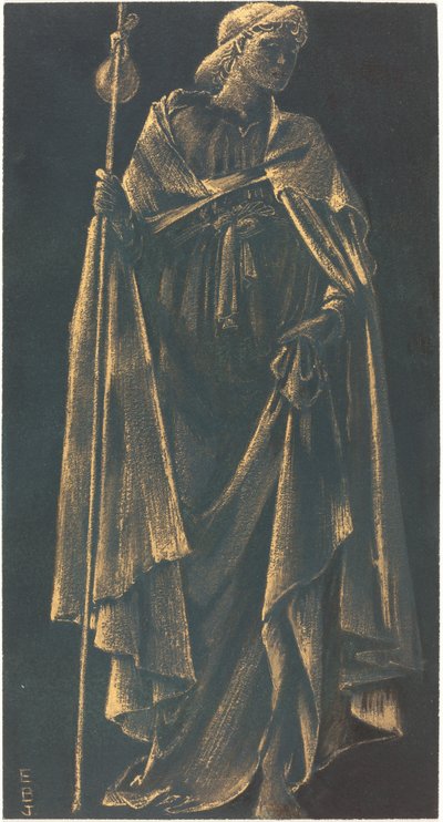 hizmet eden melek by Sir Edward Coley Burne Jones