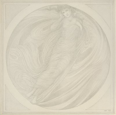Alevler arasında yüzen Eurydice, 1872-1875 by Sir Edward Coley Burne Jones