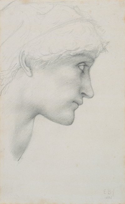 "Kafa", 1885. by Sir Edward Coley Burne Jones