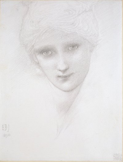 Bir Kadının Başı, 1890 by Sir Edward Coley Burne Jones