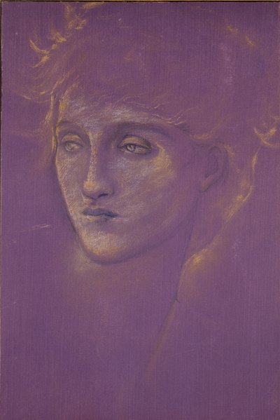 Bir Kadının Başı, 19. yüzyılın sonlarında by Sir Edward Coley Burne Jones