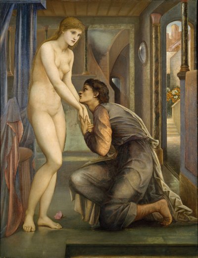 Pygmalion ve Görüntü - Ruh Erişiyor, 1878. by Sir Edward Coley Burne Jones