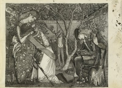 Şövalyenin Vedası, 1858 by Sir Edward Coley Burne Jones