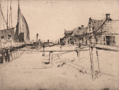Port, Volendam'da by Sir Frank Short