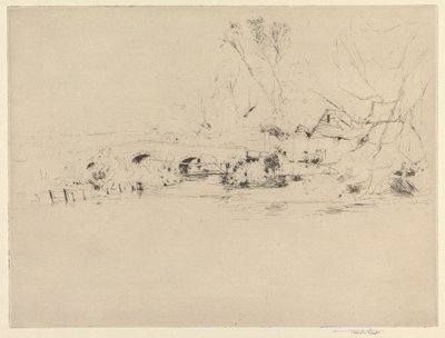 Asadaki Eski Değirmen, Mitcham'da by Sir Frank Short