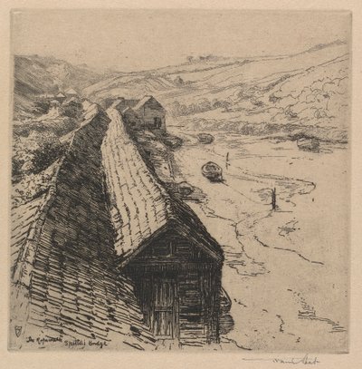 İp Yürüyüşü, Spittal Bridge Whitby by Sir Frank Short