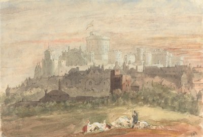 Windsor Kalesi'nin Capriccio'su by Sir George Hayter