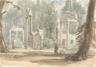 Leptis Magna Harabeleri, Virginia Water'daki Royal Park'ta Göründüklerinde by Sir George Hayter