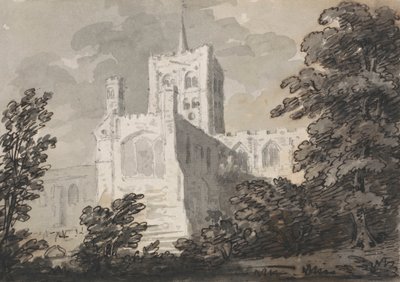 Albans'taki Abbey Kilisesi by Sir George Howland Beaumont seventh Baronet