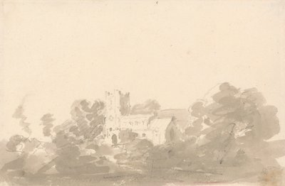 Ağaçlardaki Kilise by Sir George Howland Beaumont seventh Baronet