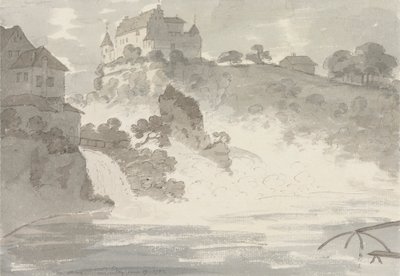 Schaffhausen'de düşme by Sir George Howland Beaumont seventh Baronet