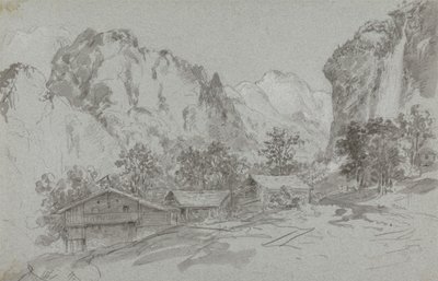 Lauterbraun'daki Hanın Penceresinden by Sir George Howland Beaumont seventh Baronet