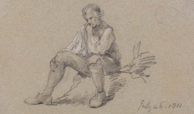 oturan adam by Sir George Howland Beaumont seventh Baronet
