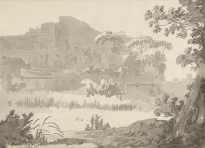 Ponte Mola yolundan Vatikan by Sir George Howland Beaumont seventh Baronet
